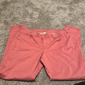 Gently used pink jeans